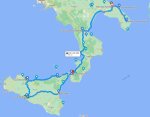 De geplande route